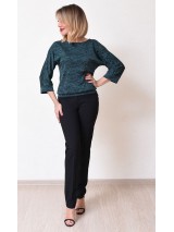 00779 Брюки черные из костюмной ткани